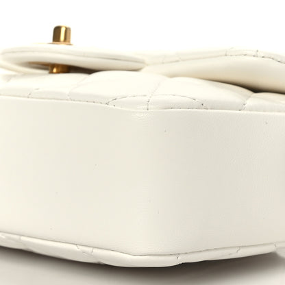 Chanel Lambskin Quilted Mini Heart Charms Flap White 9 of 9