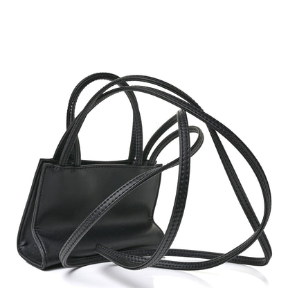 Telfar Vegan Leather Small Shopping Bag Black 3 of 8