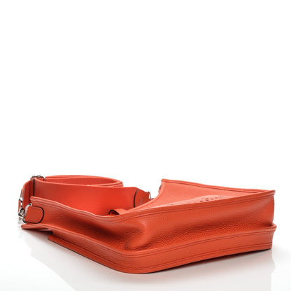 Hermes Taurillon Clemence Evelyne III PM Orange Poppy 4 of 8