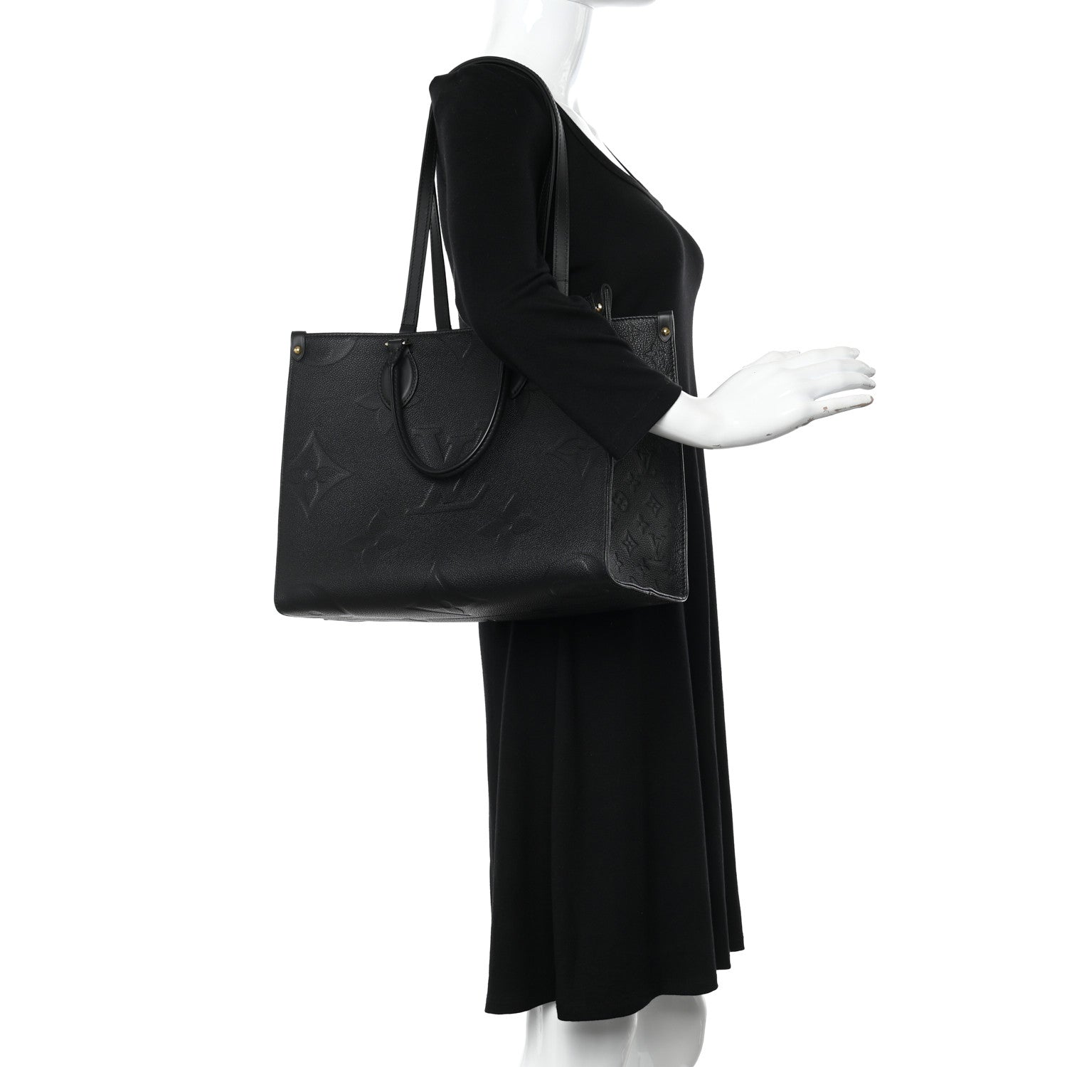 Louis Vuitton Empreinte Monogram Giant Onthego MM Black 2 of 9