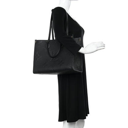 Louis Vuitton Empreinte Monogram Giant Onthego MM Black 2 of 9