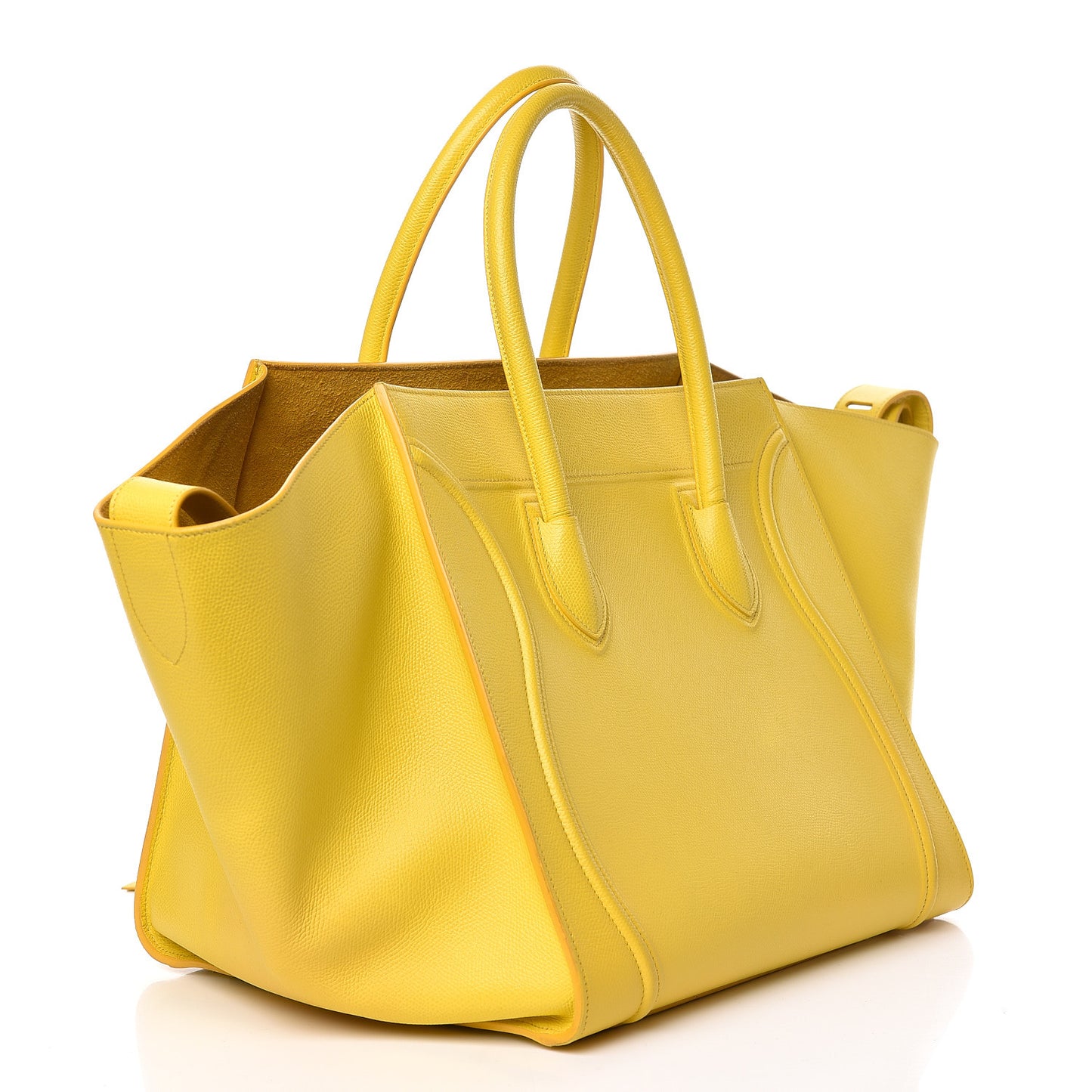 Grained Calfskin Medium Phantom Luggage Yellow