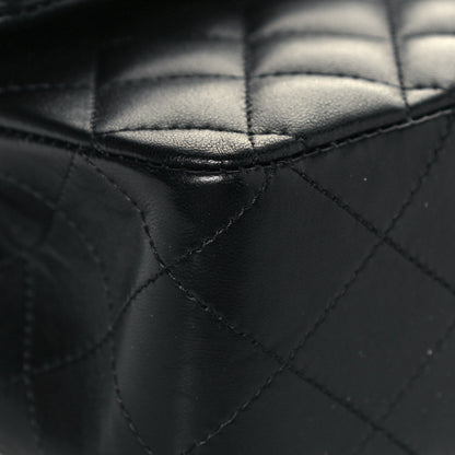 Chanel Lambskin Quilted Medium Double Flap Black 9 of 16