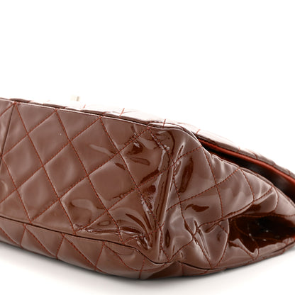 Chanel Patent Jumbo Single Flap Bordeaux 10 of 11