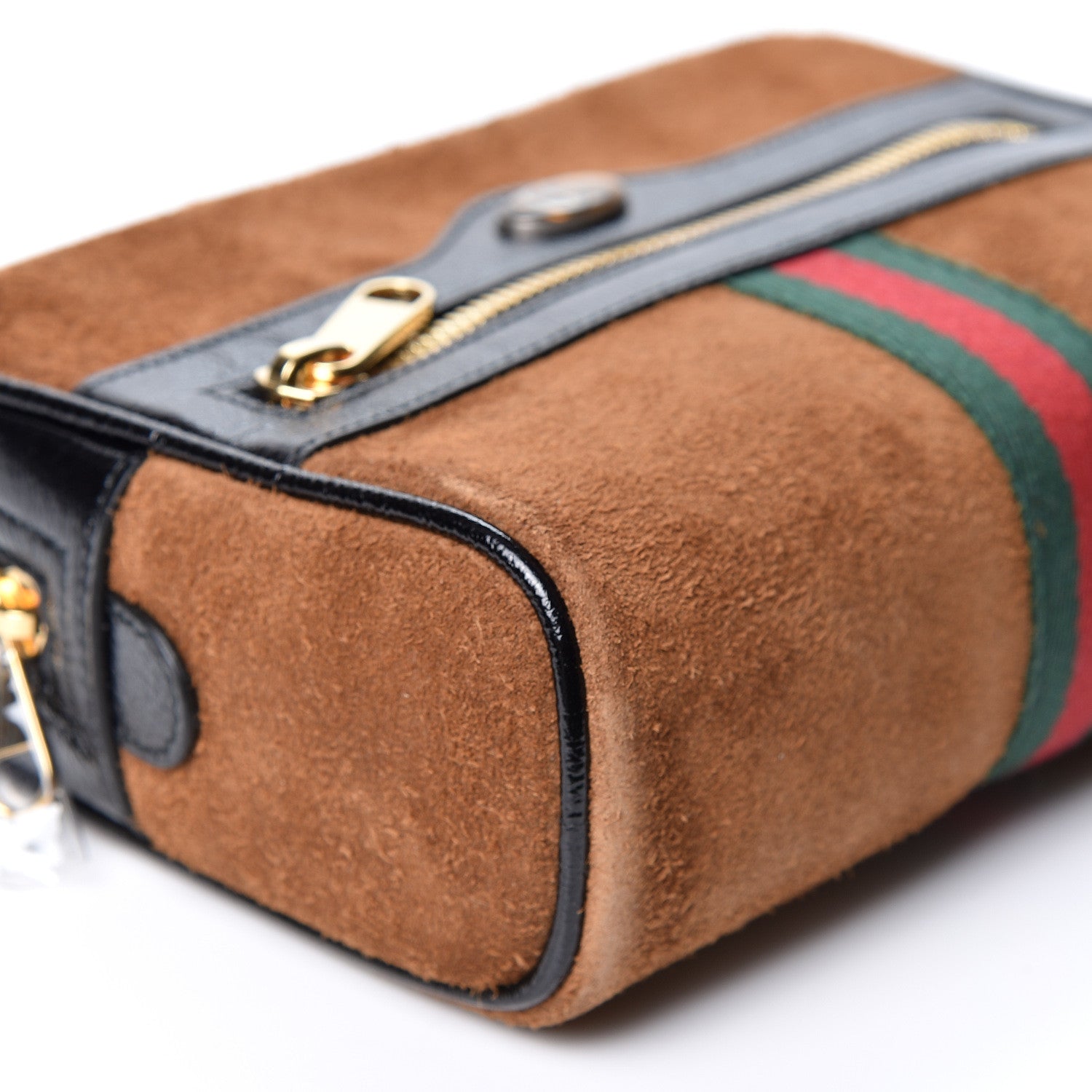 Gucci Suede Small Ophidia Belt Bag 95 38 Brown 9 of 10