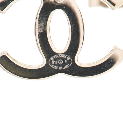 Chanel Metal CC Stud Earrings Gold 5 of 6