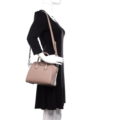 Givenchy Shiny Lord Calfskin Mini Antigona Taupe 2 of 10