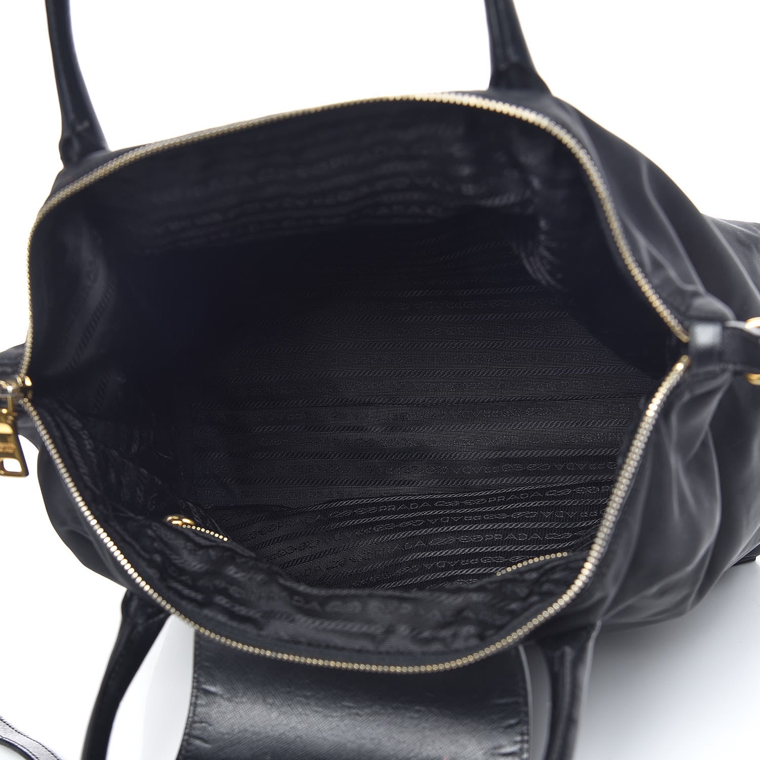 Prada Saffiano Tessuto Nylon Tote Black 5 of 11