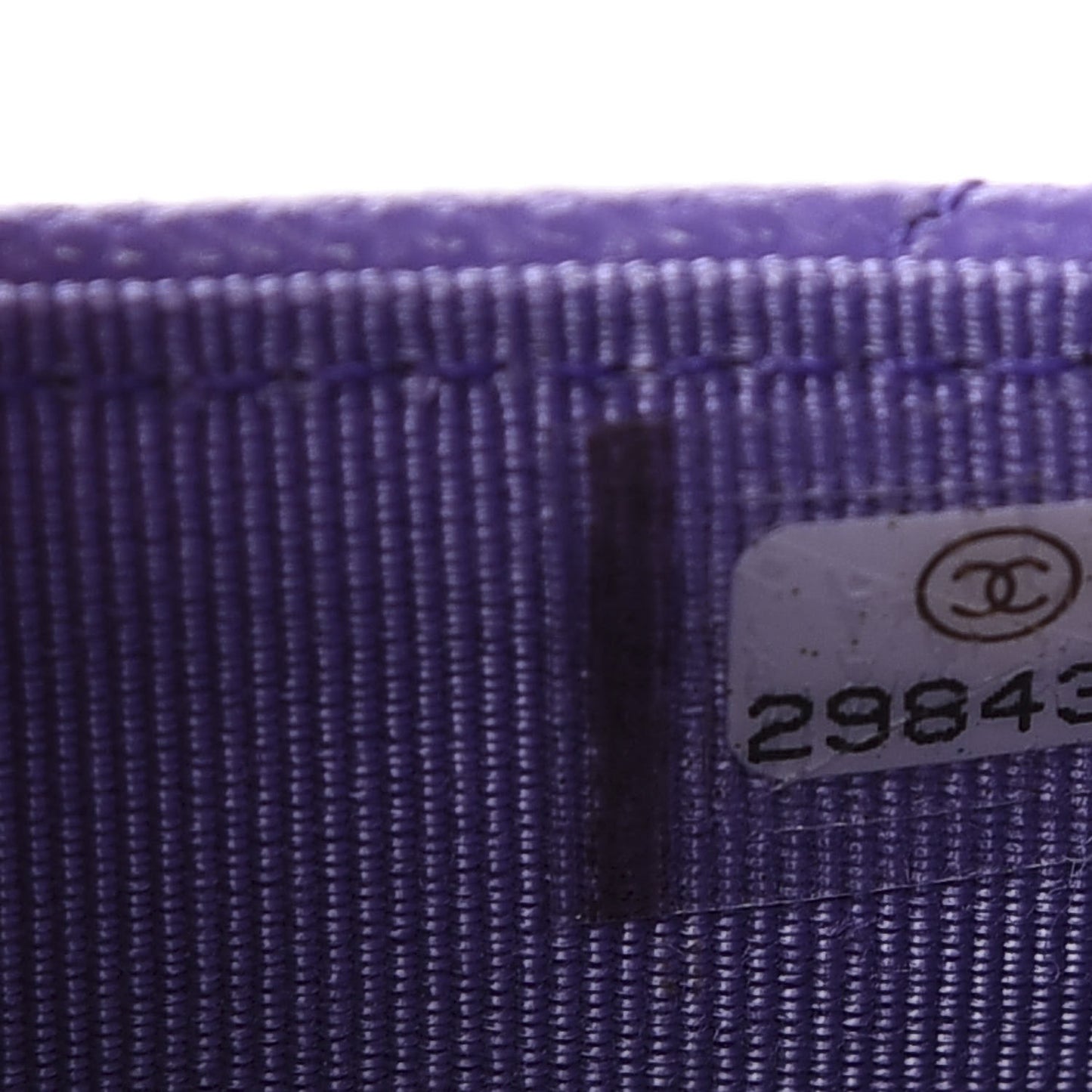 Caviar Quilted Wallet On Chain WOC Purple