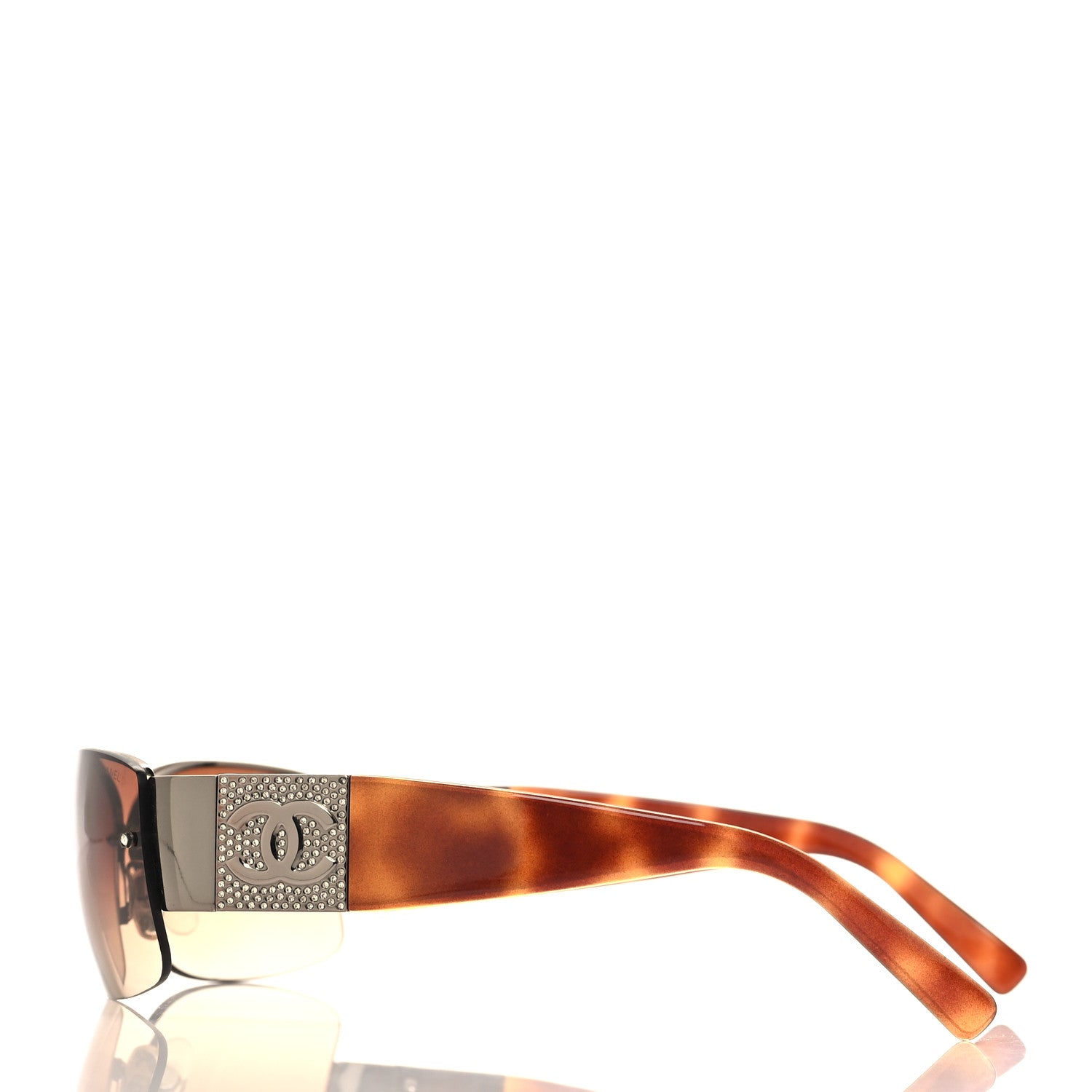 Chanel Crystal CC Sunglasses 4117-B Tortoise 3 of 7