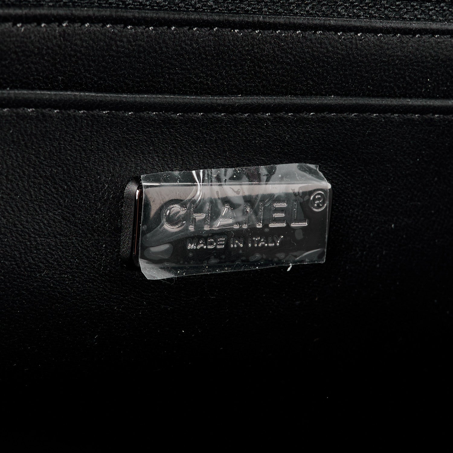 Chanel Sequin Logo Single Flap Green Silver Black 6 of 11