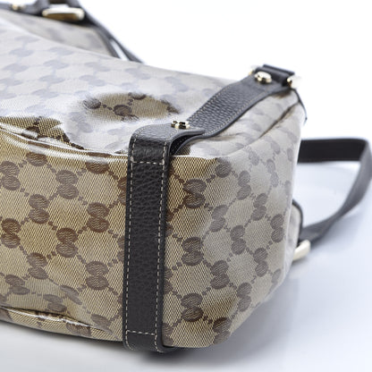 Gucci Crystal Monogram Medium Abbey Shoulder Bag Dark Brown 6 of 9