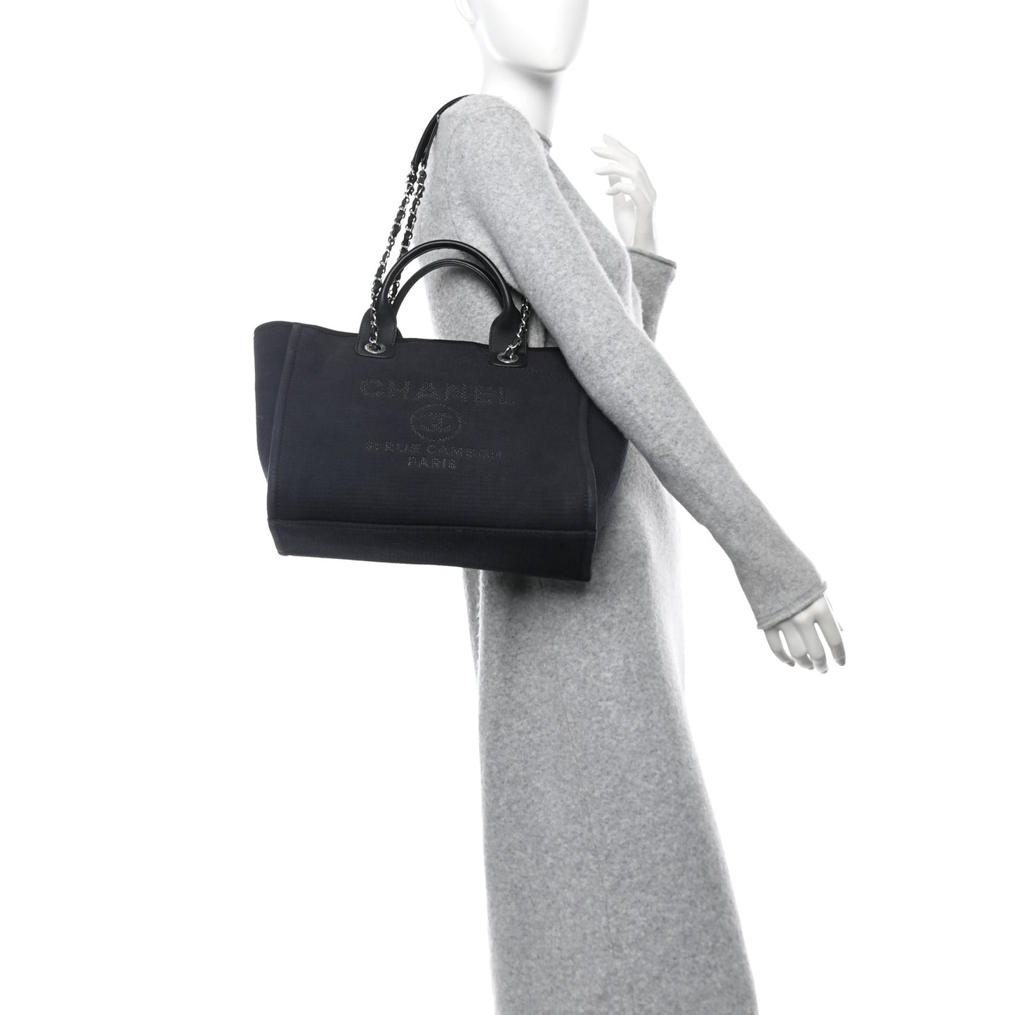 Mixed Fibers Small Deauville Tote Black