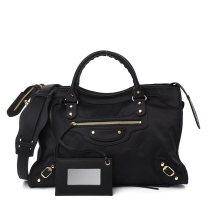 Balenciaga Satin Classic Gold Hardware City Black 1 of 10
