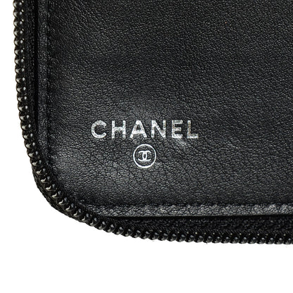 Chanel Caviar Large Timeless CC Zip Around Wallet Black 6 of 8