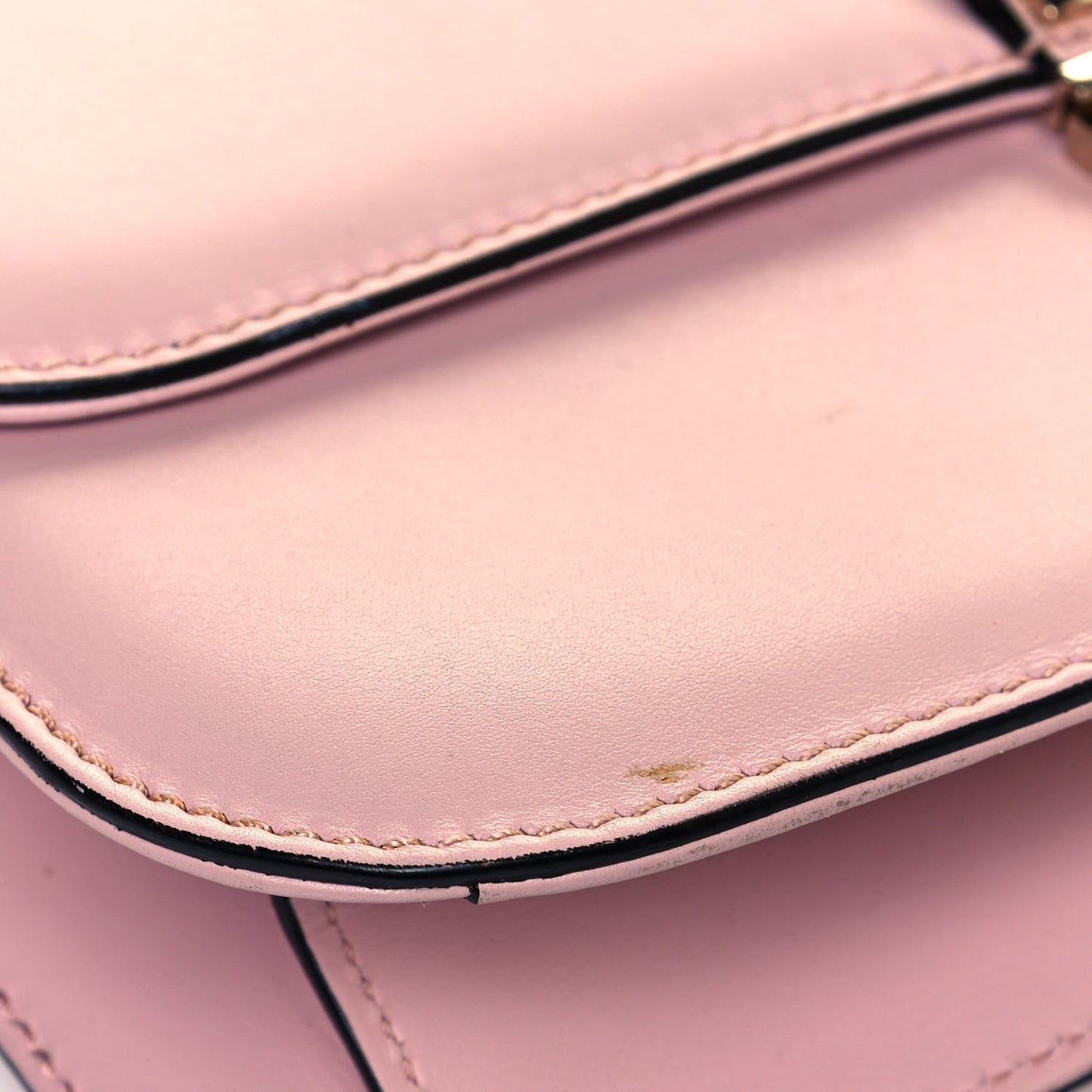 Vitello Medium Glam Lock Rockstud Flap Water Rose