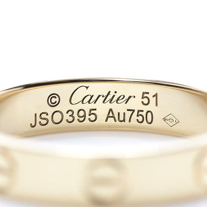 Cartier 18K Yellow Gold 3.5mm LOVE Wedding Band Ring 51 5.75 4 of 4
