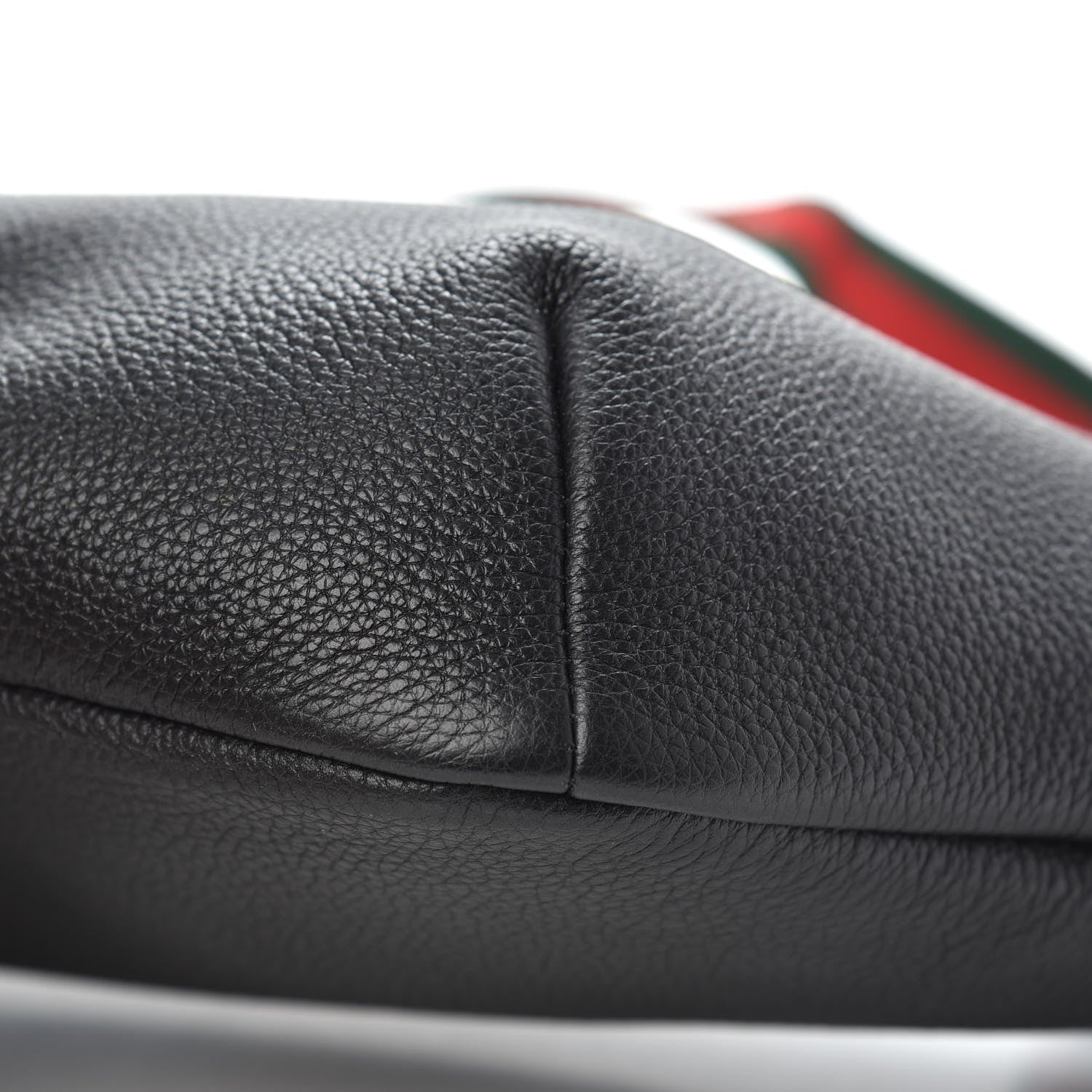 Gucci Grained Calfskin Logo Belt Bag Black 9 of 9
