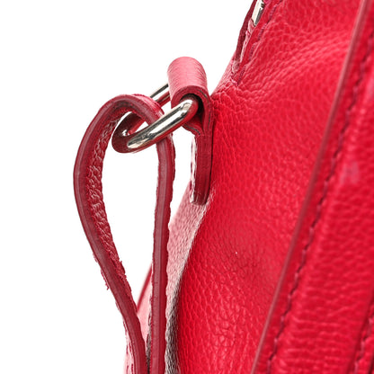 Alexander McQueen Pebbled Calfskin Small Skull Padlock Zip Around Tote Red 15 of 15