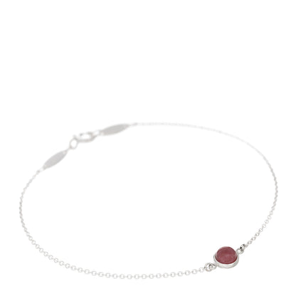 Tiffany Sterling Silver Rhodonite Cabochon Elsa Peretti Color By The Yard Bracelet 1 of 4