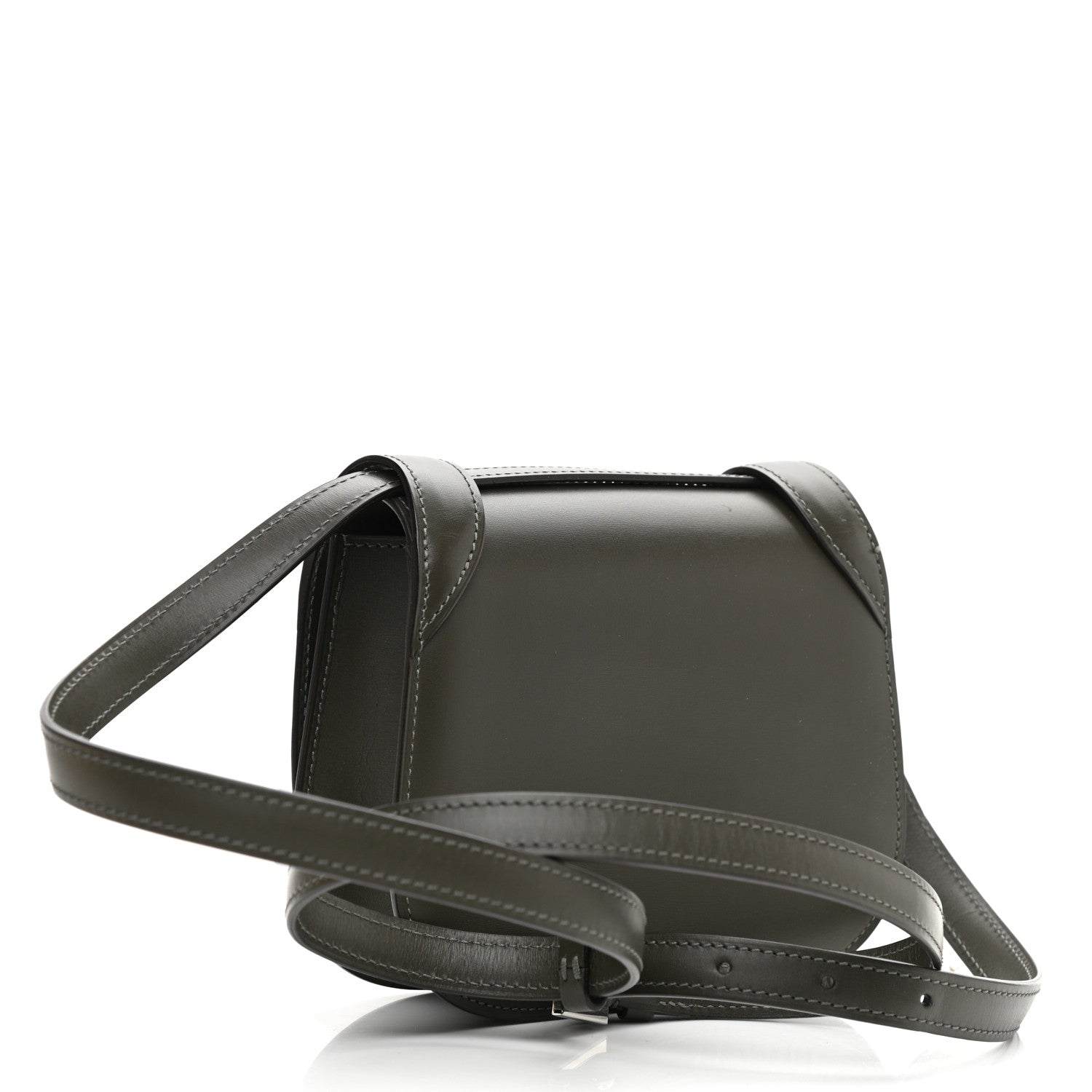 Moynat Box Calfskin Sac Mignon Kaki 3 of 12