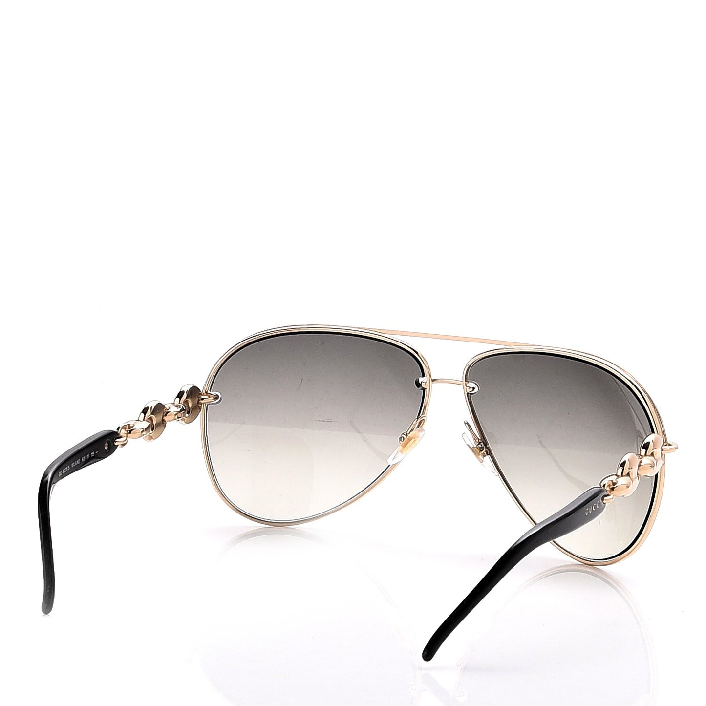 Marina Chain Aviator Sunglasses GG 4225/S Gold Black