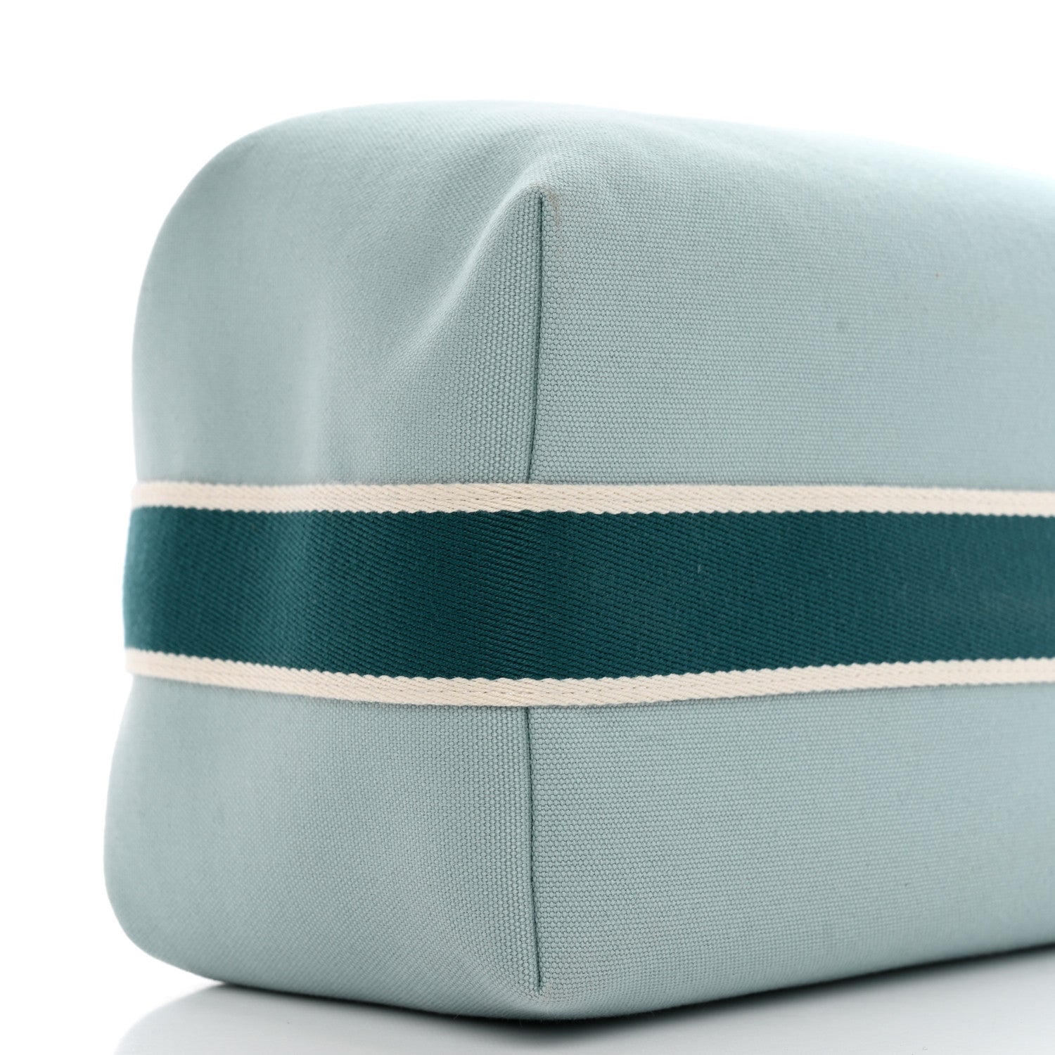 Hermes Canvas Large Bride-A-Brac Pouch Eucalyptus 8 of 9