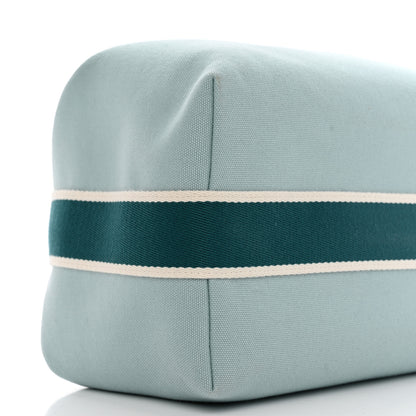 Hermes Canvas Large Bride-A-Brac Pouch Eucalyptus 8 of 9