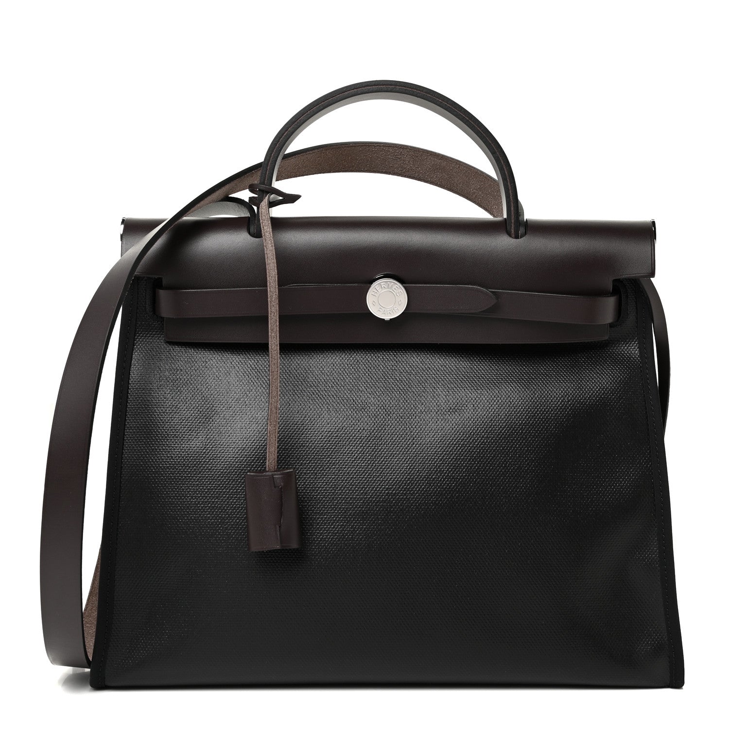 Hermes Toile H Berline Vache Hunter Herbag Zip PM 31 Black Ebene 3 of 12