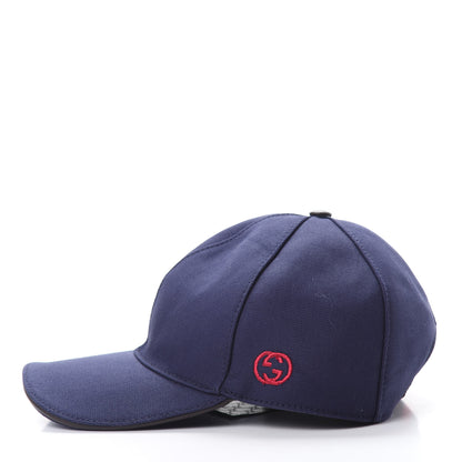 Gucci Cotton Web Baseball Hat L Navy 3 of 8