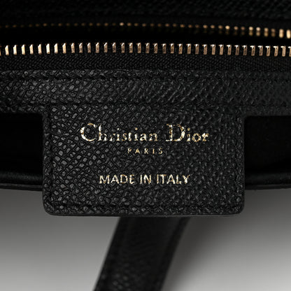 Christian Dior Grained Calfskin Saddle Bag Black 6 of 10