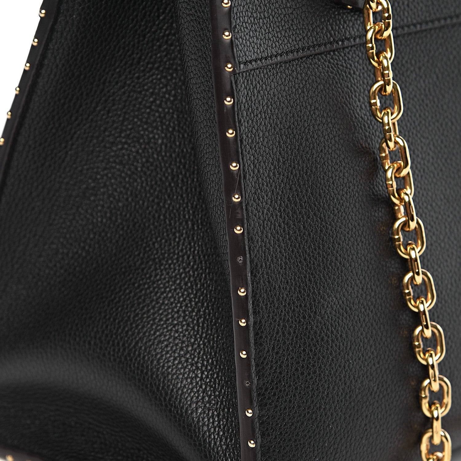 Louis Vuitton Calfskin Studded City Steamer MM Black 14 of 18