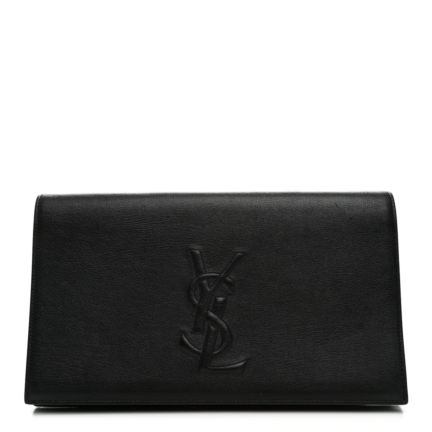 Calfskin Monogram Large Belle De Jour Clutch Black