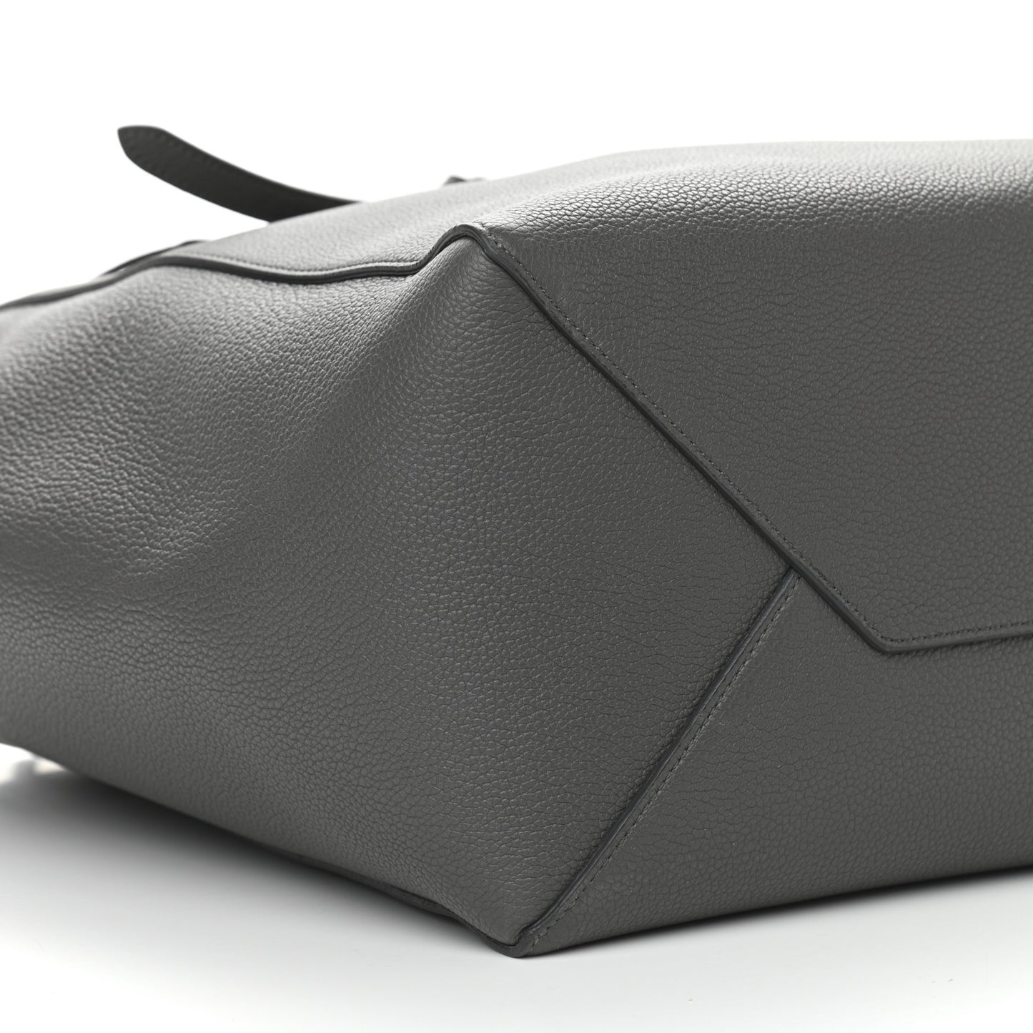 Soft Grained Calfskin Small Belt Cabas Phantom Grey