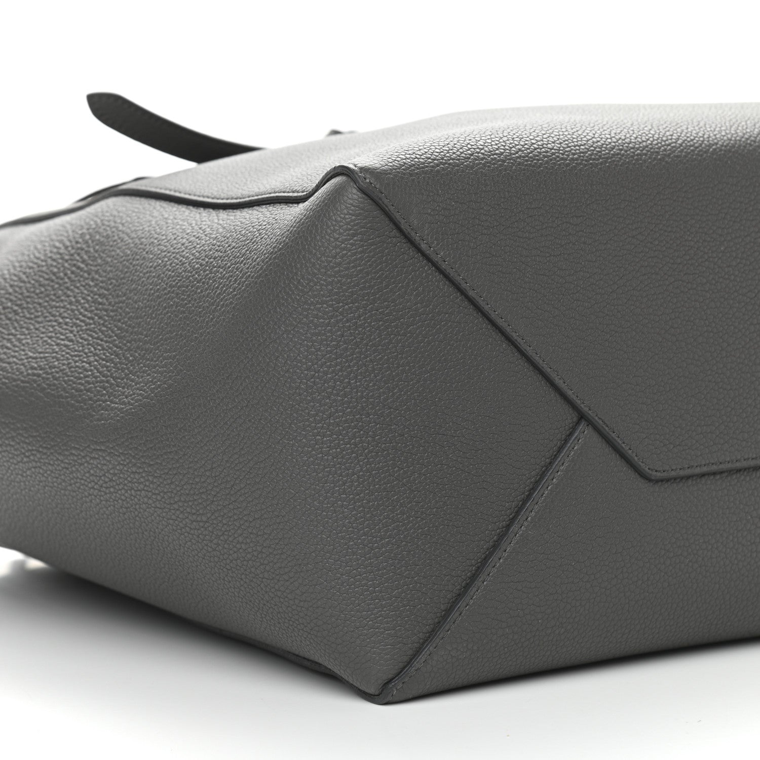 Celine Soft Grained Calfskin Small Belt Cabas Phantom Grey 10 of 11