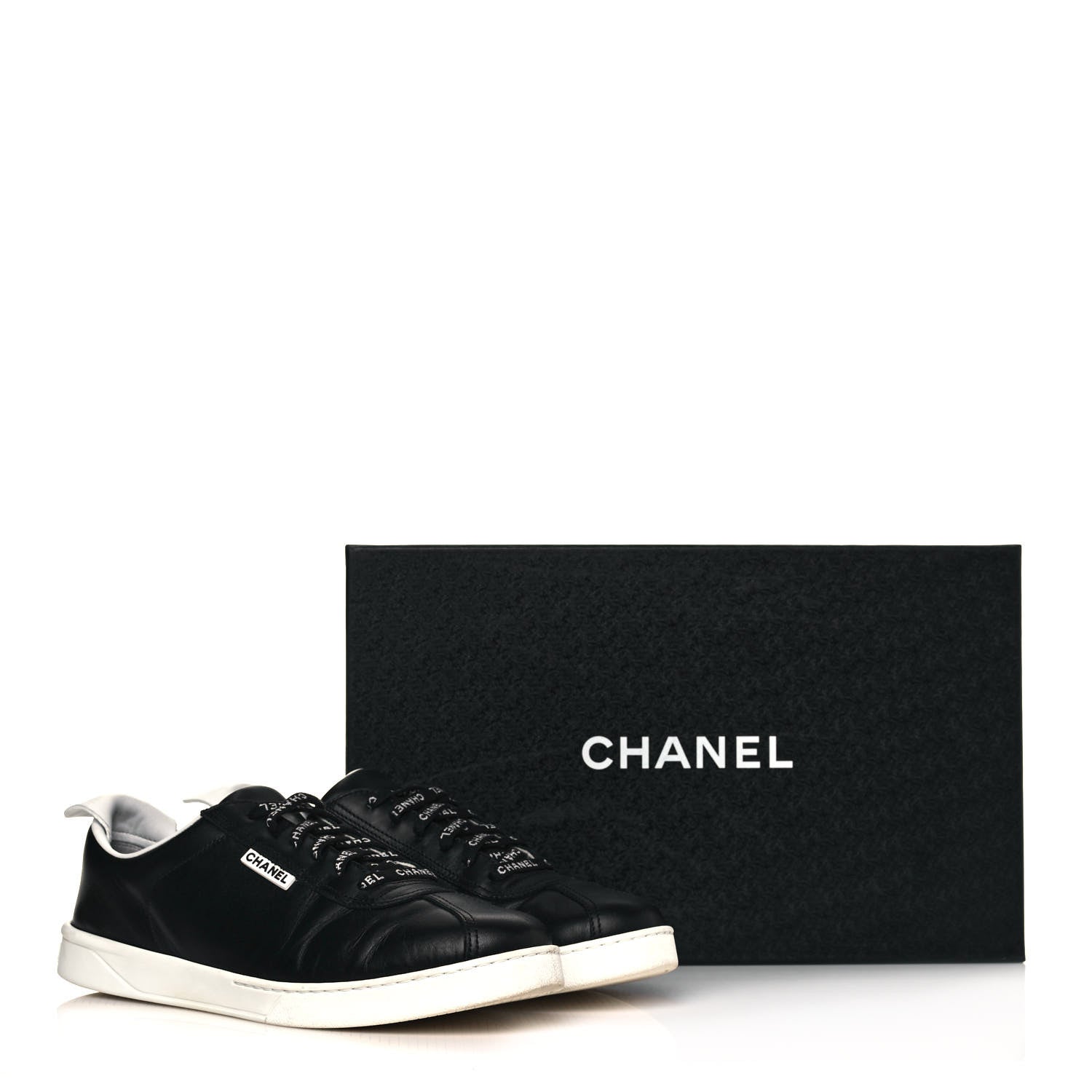 Chanel Calfskin Mens Sneakers 44 Black 11 of 11