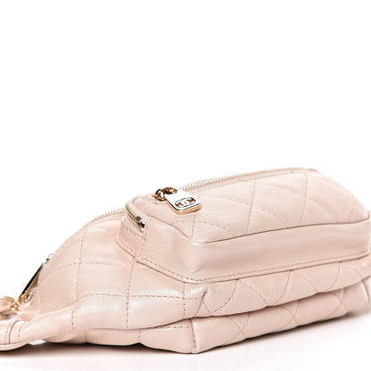 Chanel Iridescent Calfskin Quilted All About Waist Belt Bag Beige 8 of 10