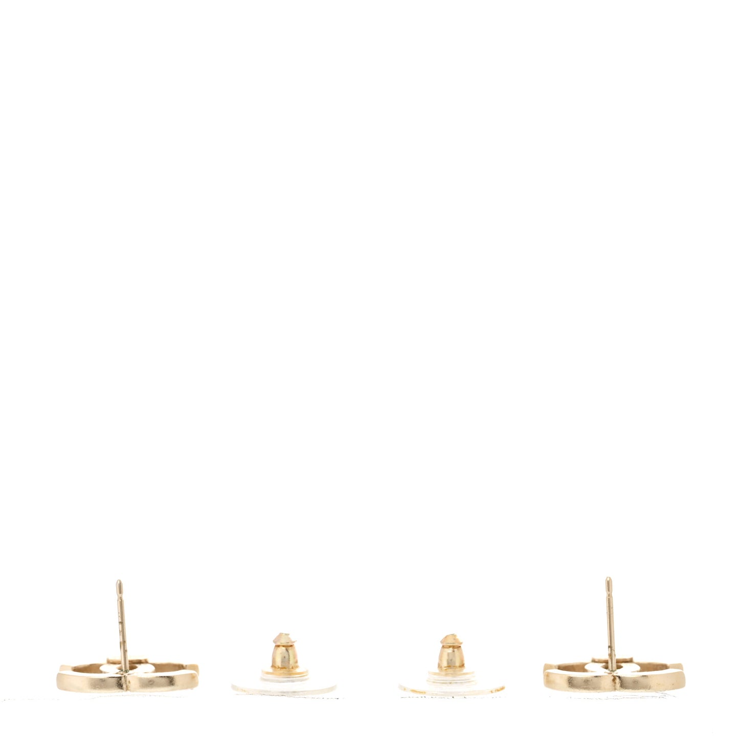 Crystal CC Earrings Gold