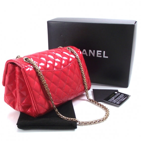 Patent Reissue Double Compartment Flap Cherry