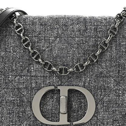 Christian Dior Tweed Macrocannage Medium Caro Bag Black 8 of 10