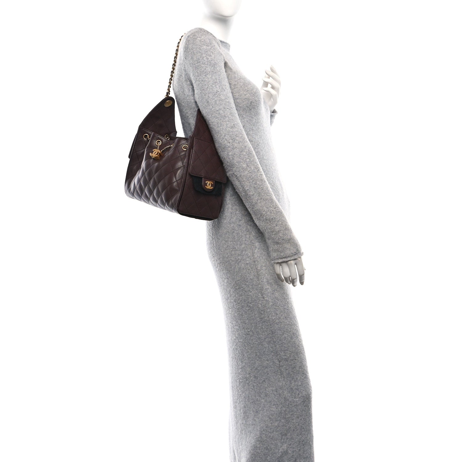 Chanel Caviar Quilted Small Chanel 25 Handbag Dark Brown 2 of 11