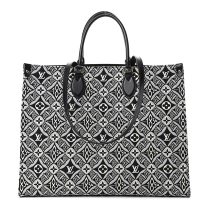 Louis Vuitton Jacquard Since 1854 Onthego GM Grey 1 of 8