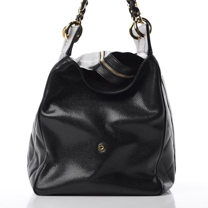 Chanel Caviar Quilted CC Tote Black 8 of 15