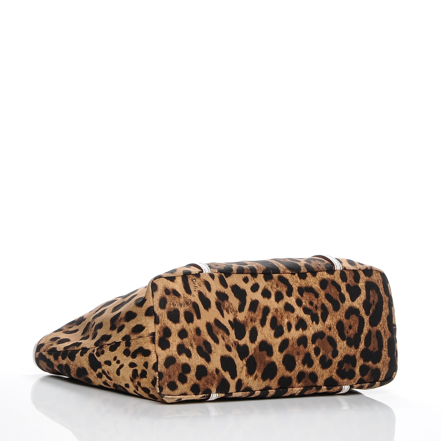 Dolce & Gabbana Canvas Leopard Print Animalier Tote White 4 of 9