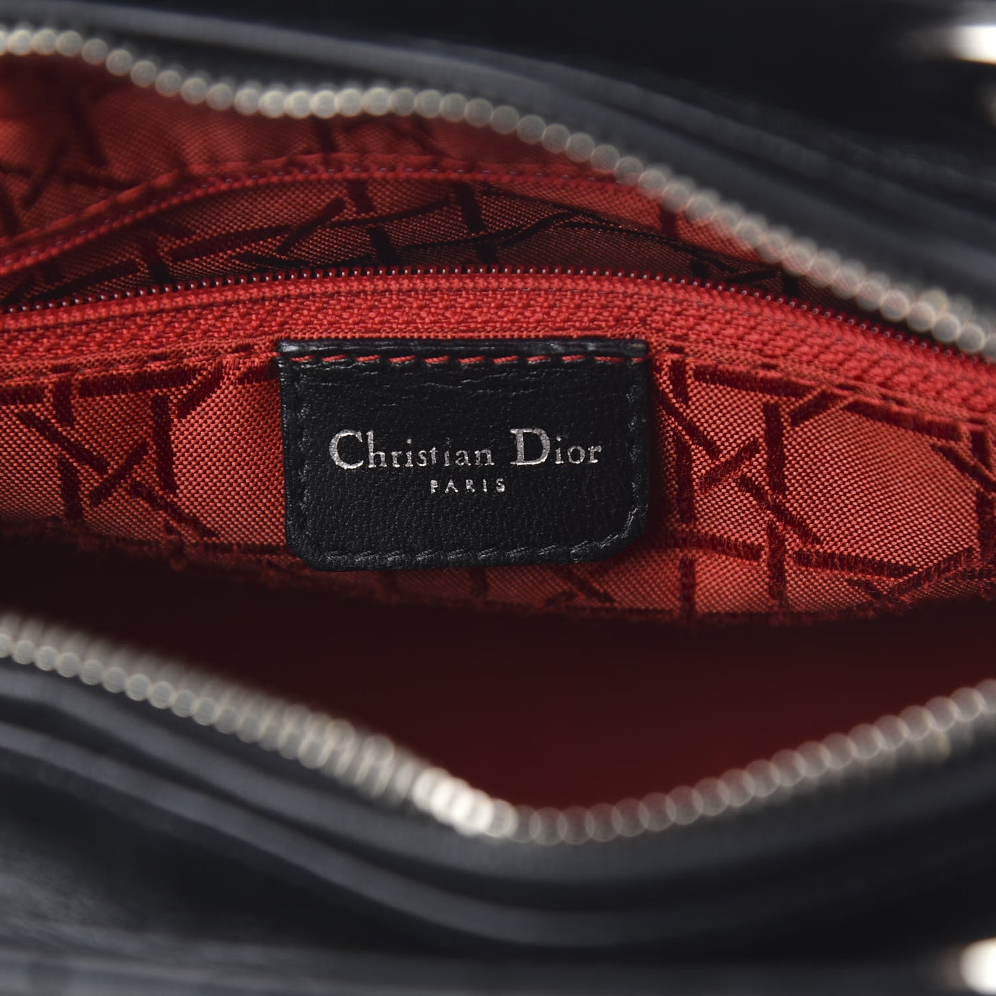 Lambskin Cannage Medium Lady Dior Black