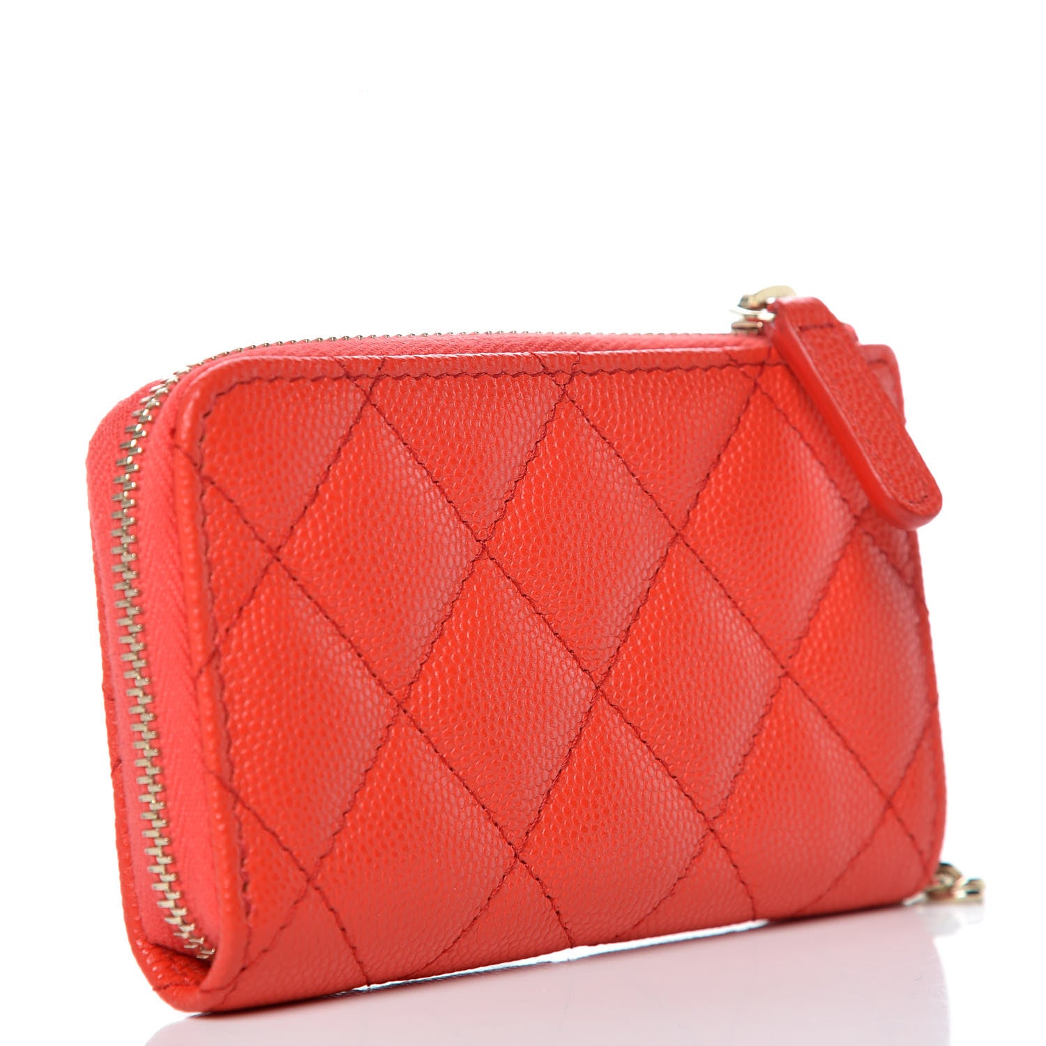 Chanel Caviar Quilted Key Holder Case Red 3 of 7