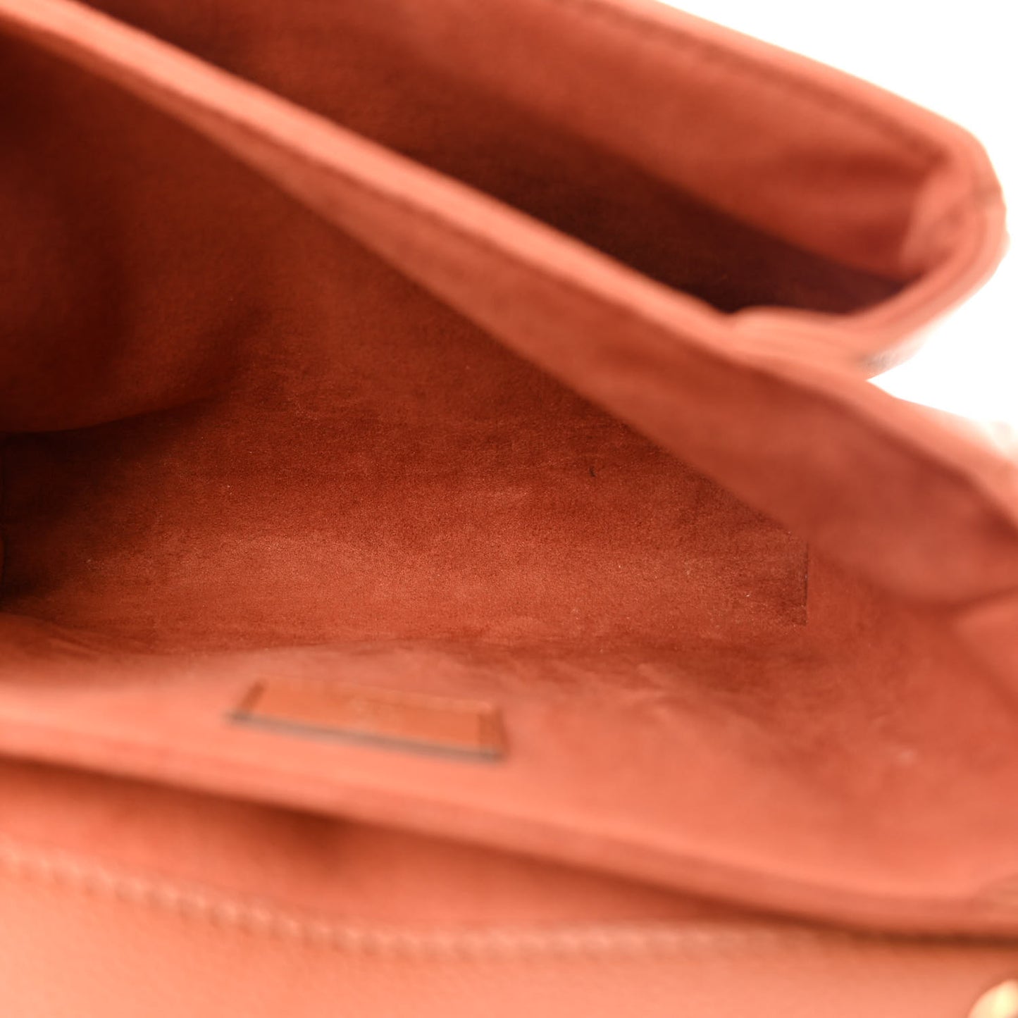 Grained Calfskin Lockme Oxford Cognac