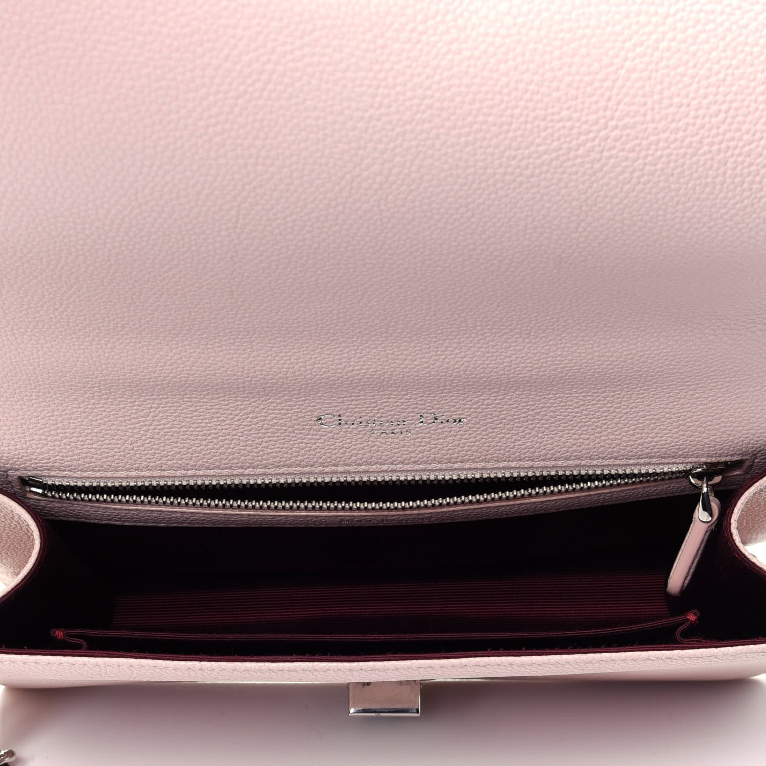Christian Dior Grained Calfskin Cannage Medium Diorama Flap Bag Rose Poudre 4 of 9