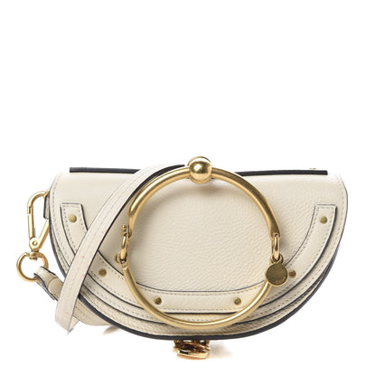 Chloe Calfskin Small Nile Bracelet Minaudiere Bag Off White 1 of 14