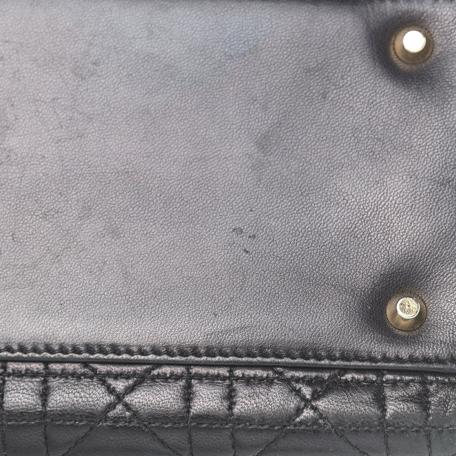 Christian Dior Lambskin Cannage Medium Lady Dior Black 16 of 19